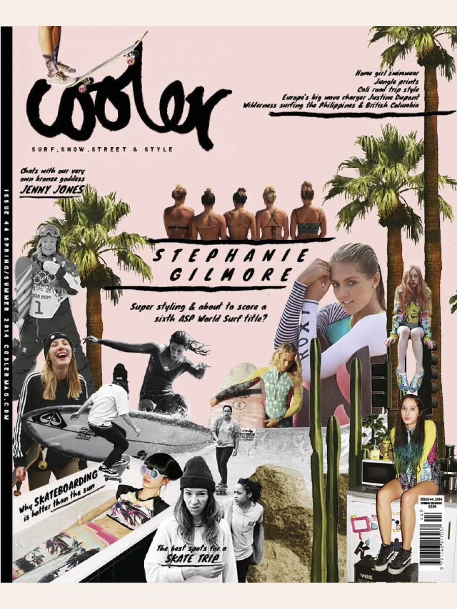 Couverture rose du numéro 44 de Cooler, printemps-été 2014