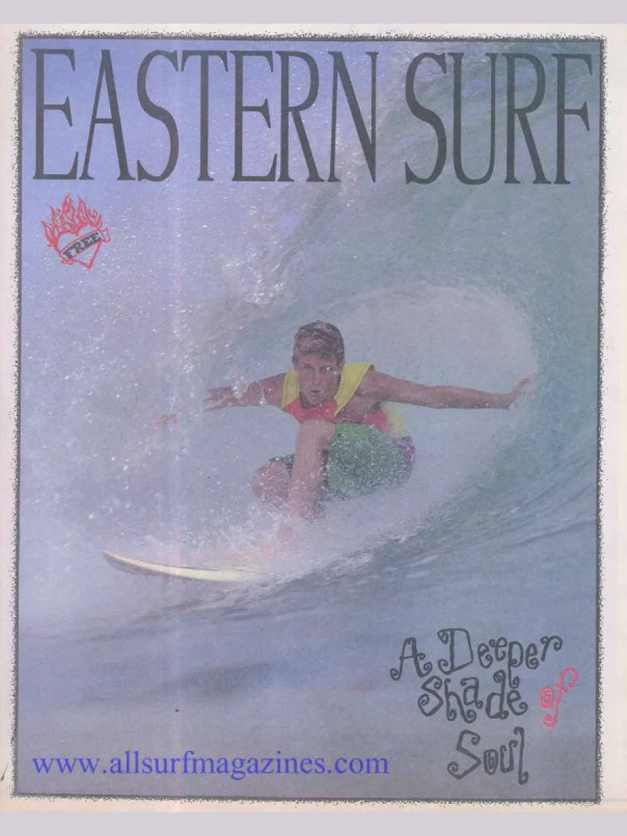 Première couverture d’Eastern Surf Magazine publiée en 1992