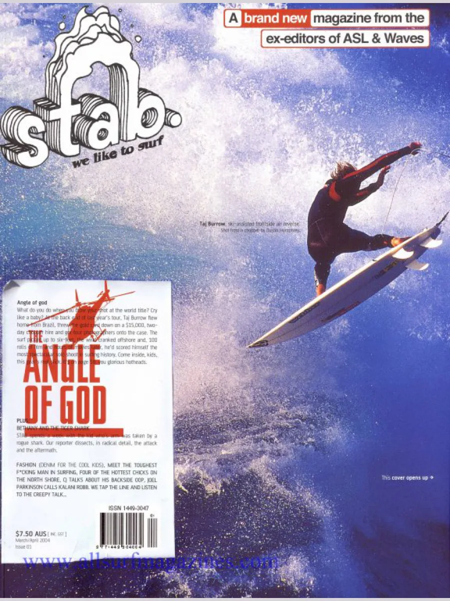Couverture du premier numéro de Stab, mars-avril 2004
