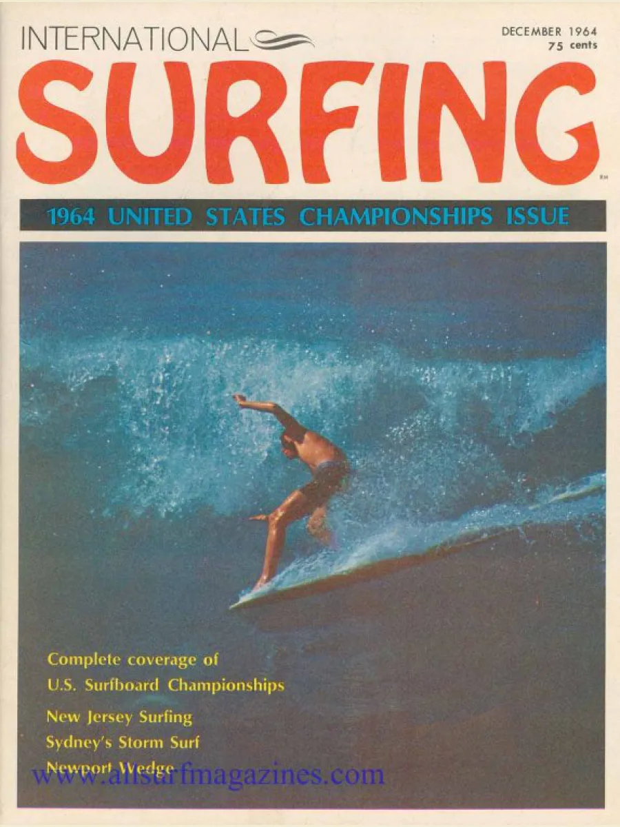 Couverture de Surfing Magazine datée de décembre 1964