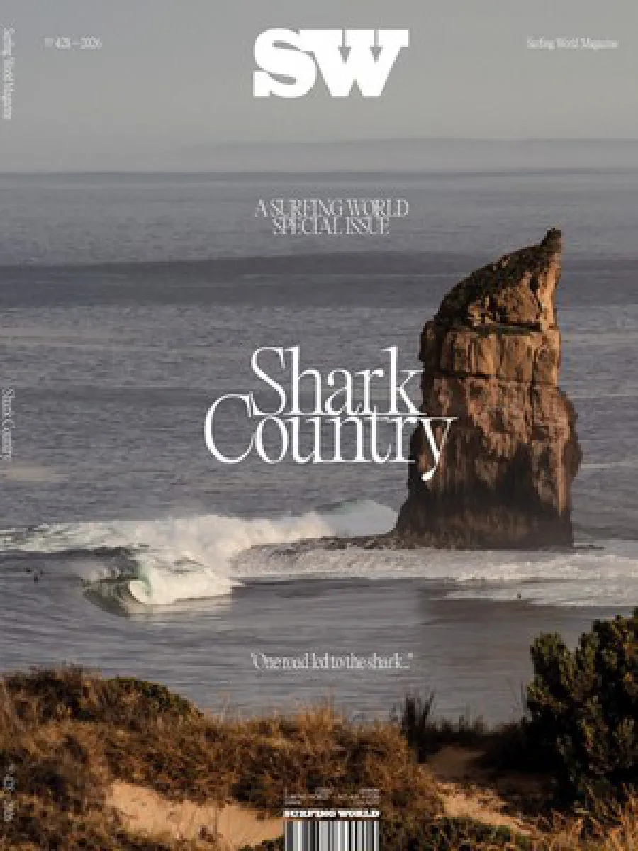 Couverture du numéro 428 de Surfing World, Shark Country