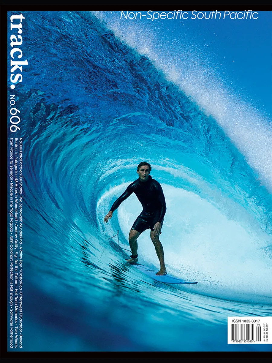 Couverture bleue du numéro 606 de Tracks Magazine
