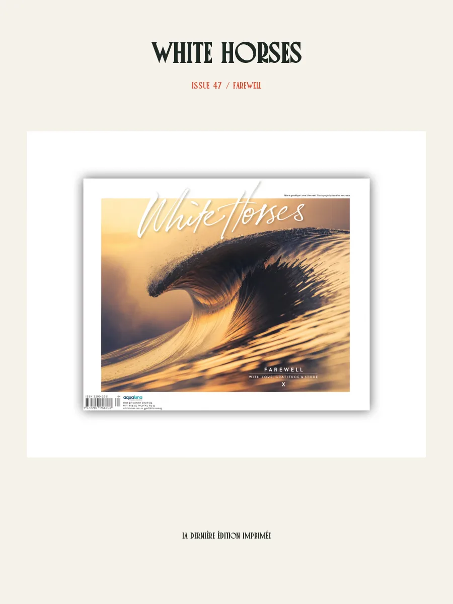 Couverture panoramique du numéro 47 de White Horses, Farewell